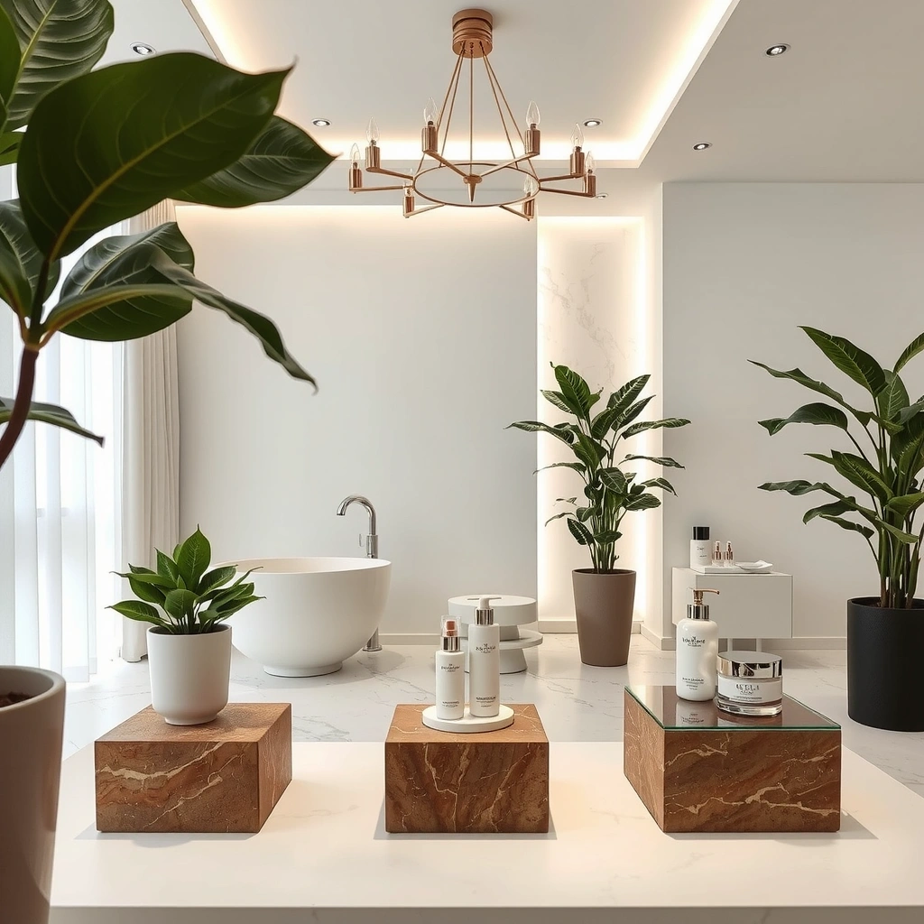 Premium wellness lifestyle with elegant spa environment